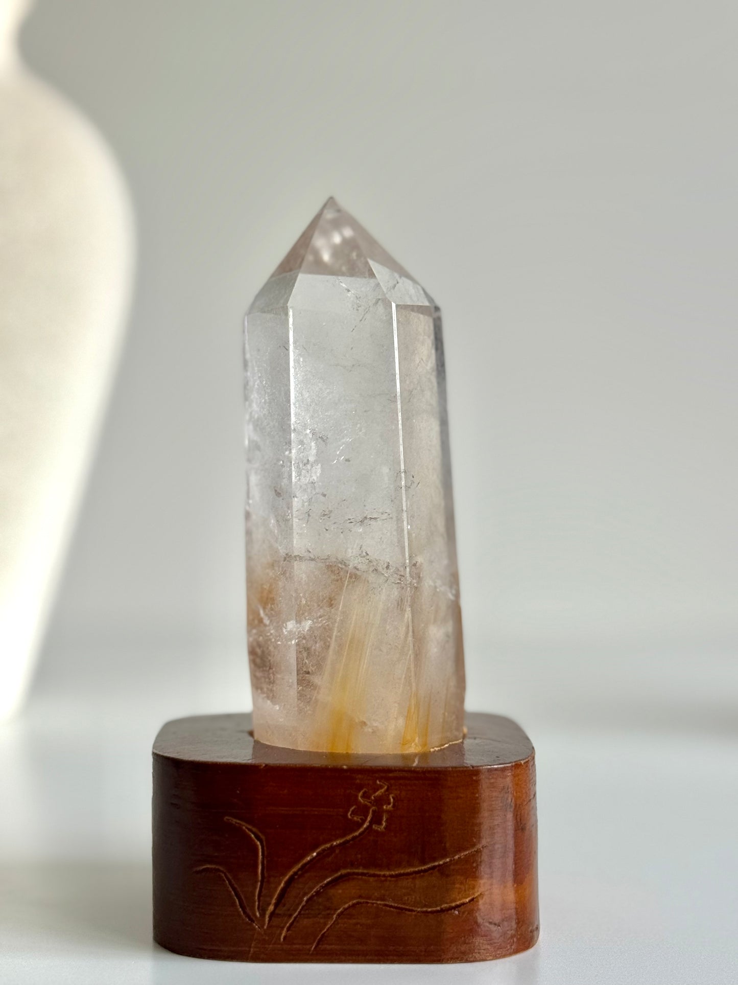 Rutile Quartz Tower with Stand #2