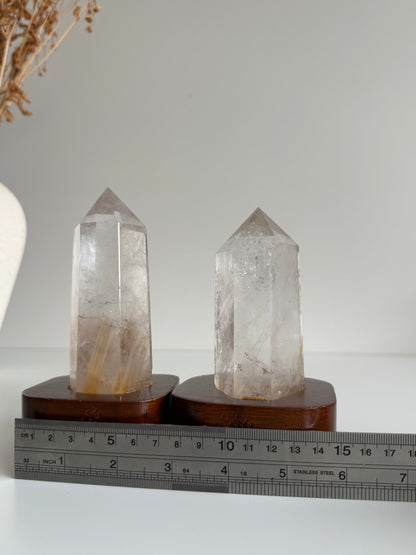Rutile Quartz Tower with Stand #2