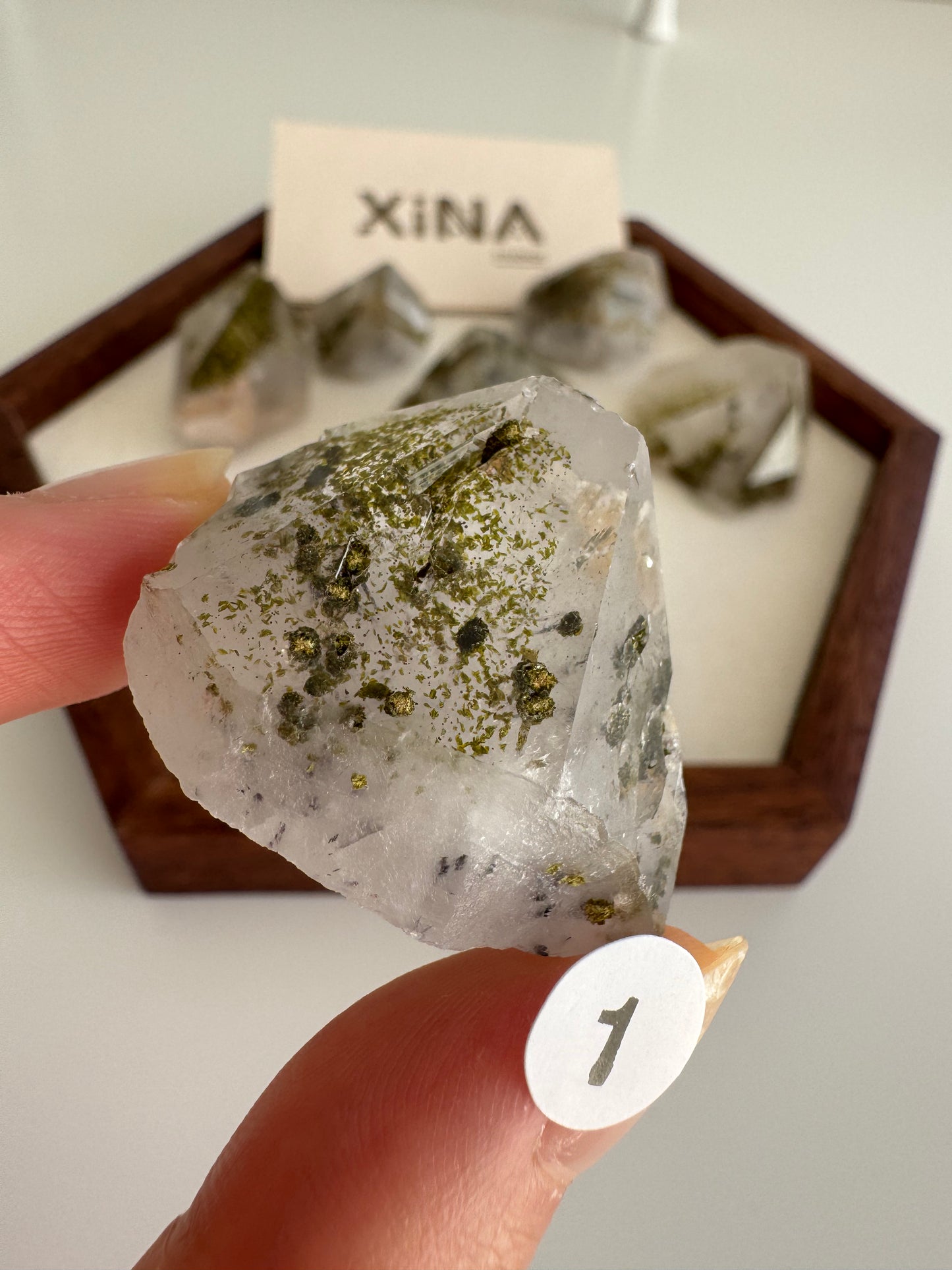 Epidote and Hematite Quartz