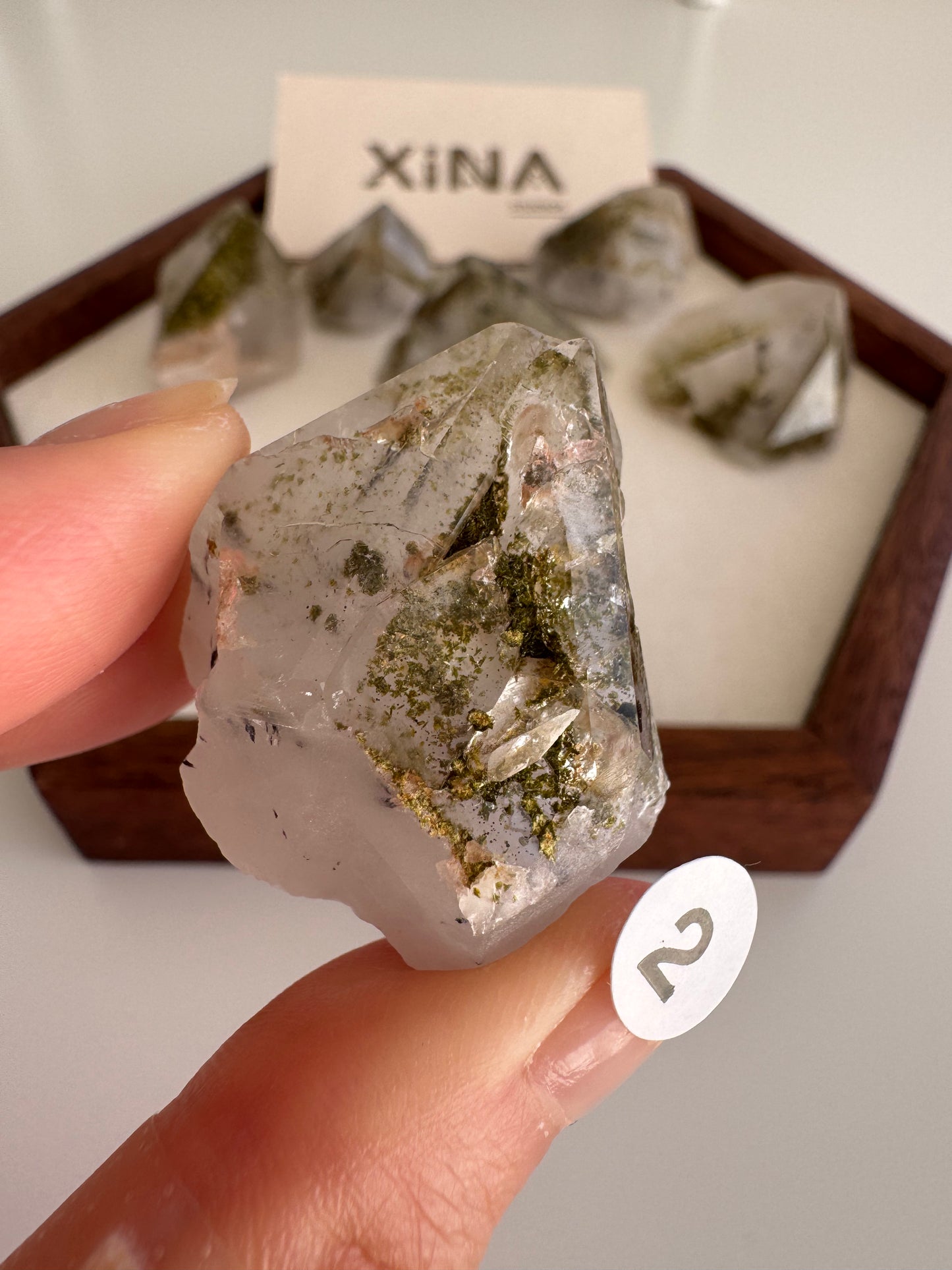 Epidote and Hematite Quartz