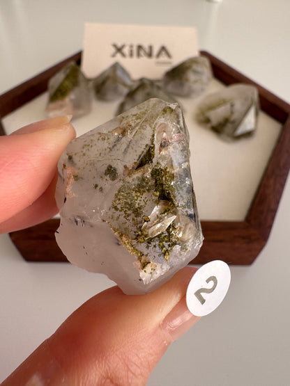 Epidote and Hematite Quartz