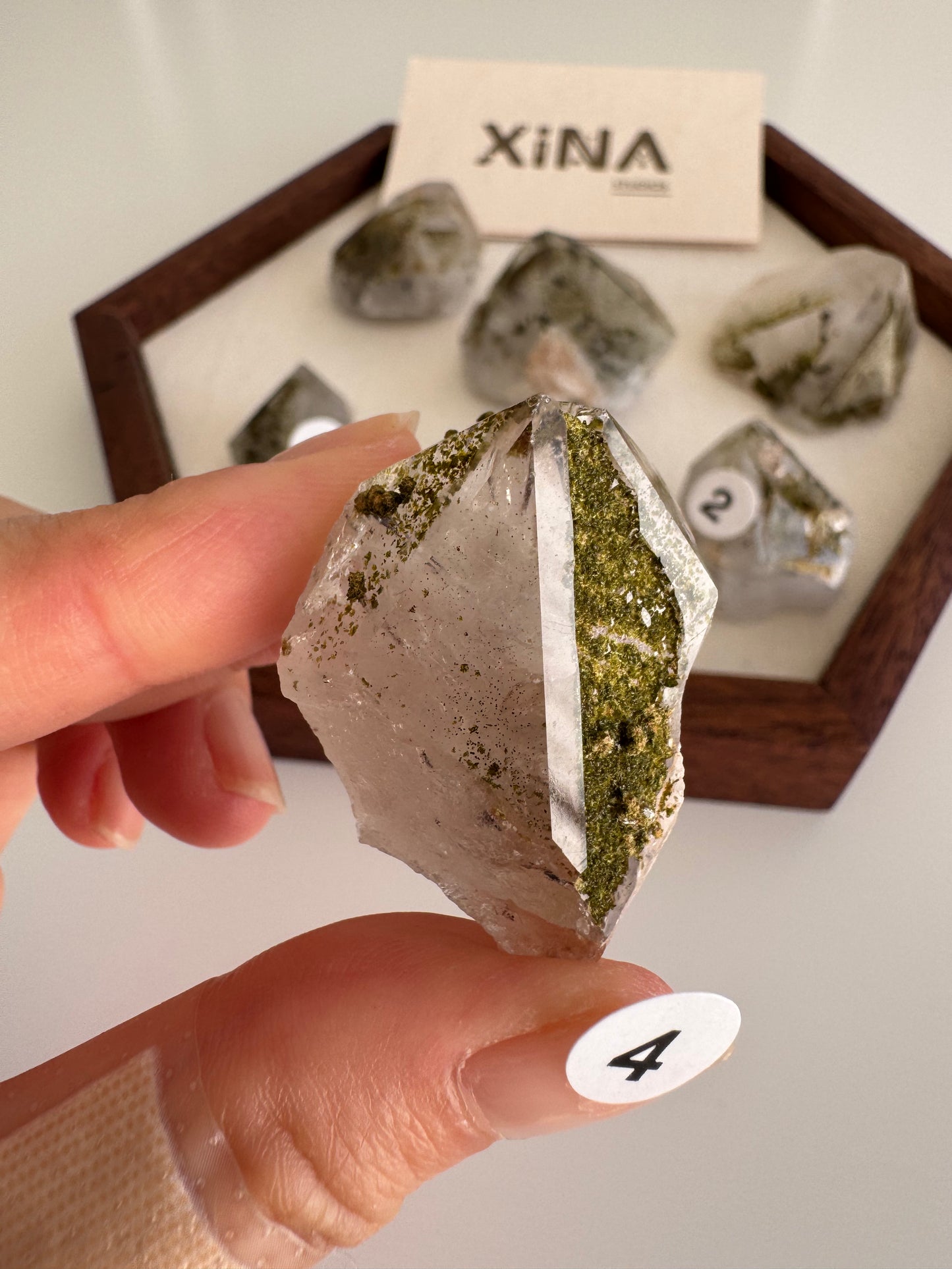 Epidote and Hematite Quartz