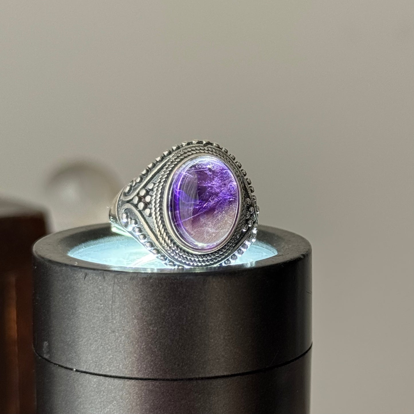Super Seven Sterling Sliver Ring Adjustable