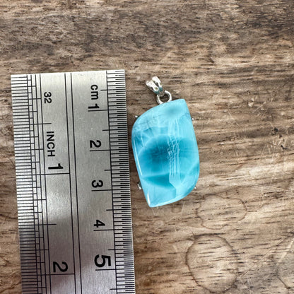 Larimar Pendant Sterling Sliver Pendant