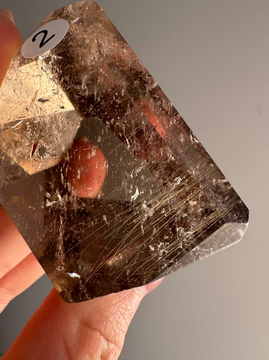 High Grade Golden Rutile in Smoky Quartz #2