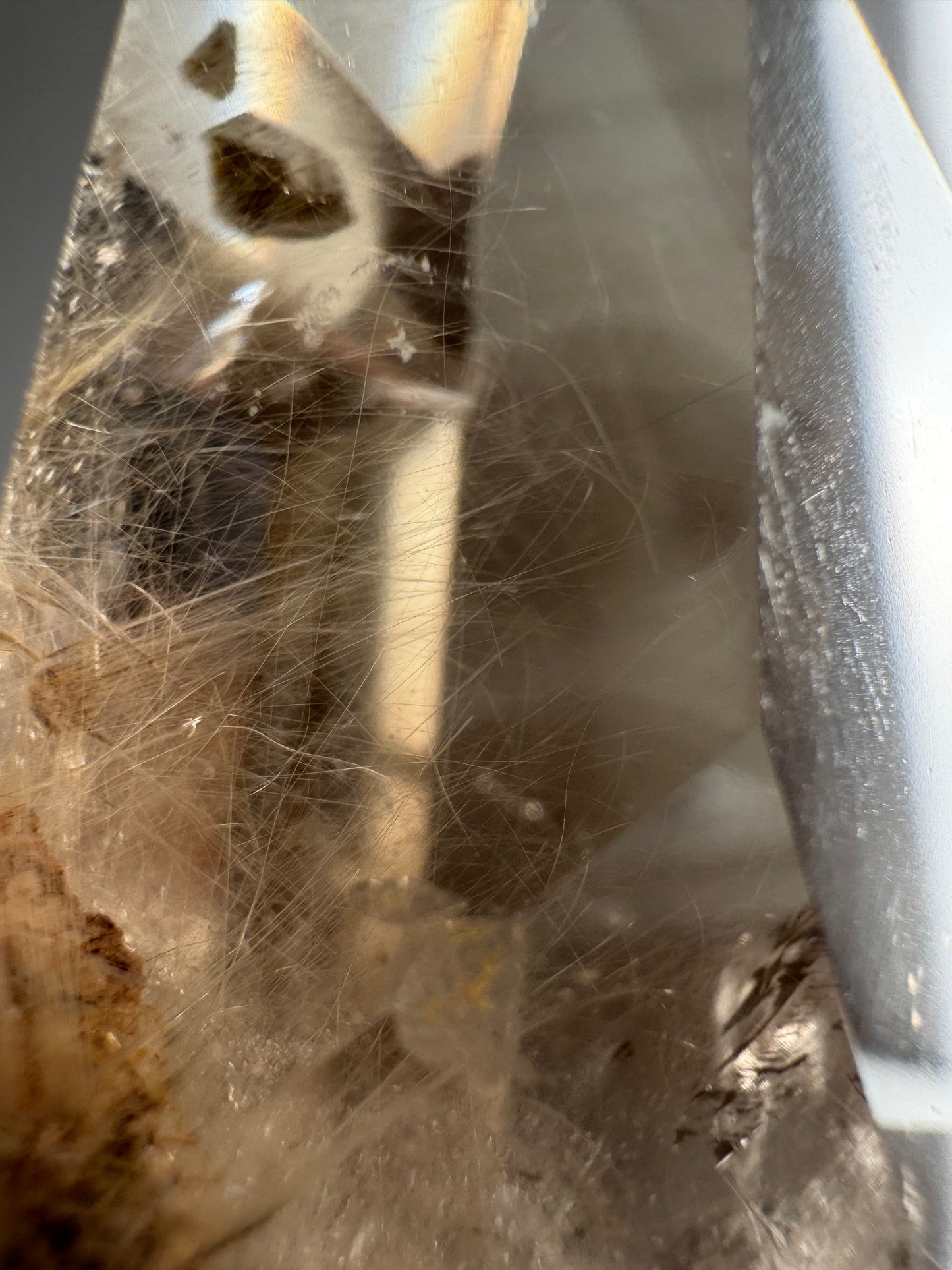 Smoky Rutile Quartz Point