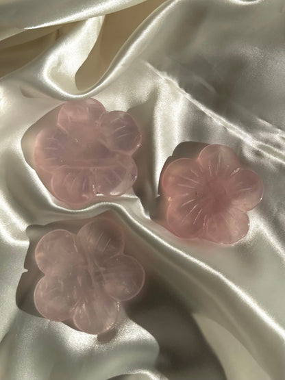 High Grade Rose Quartz Flower (Sphere Holder)