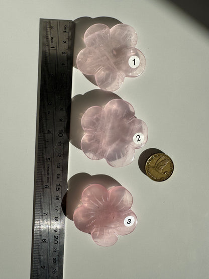 High Grade Rose Quartz Flower (Sphere Holder)