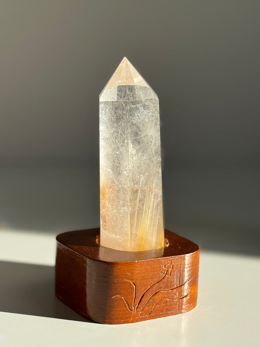 Rutile Quartz Tower with Stand #2