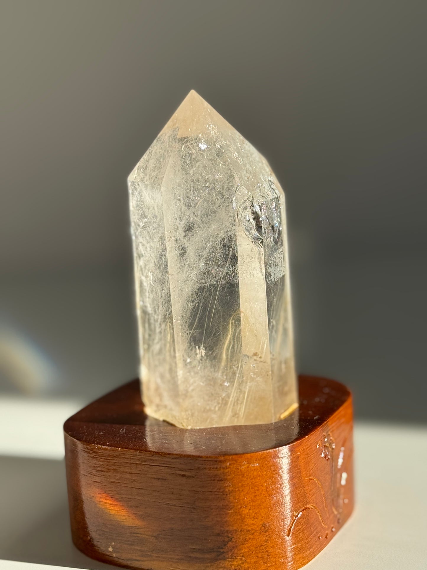 Rutile Quartz Tower with Stand #1