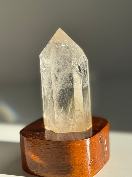 Rutile Quartz Tower with Stand #1