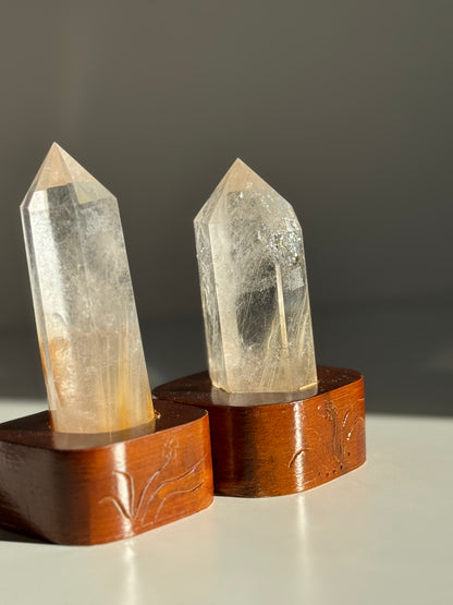 Rutile Quartz Tower with Stand #1