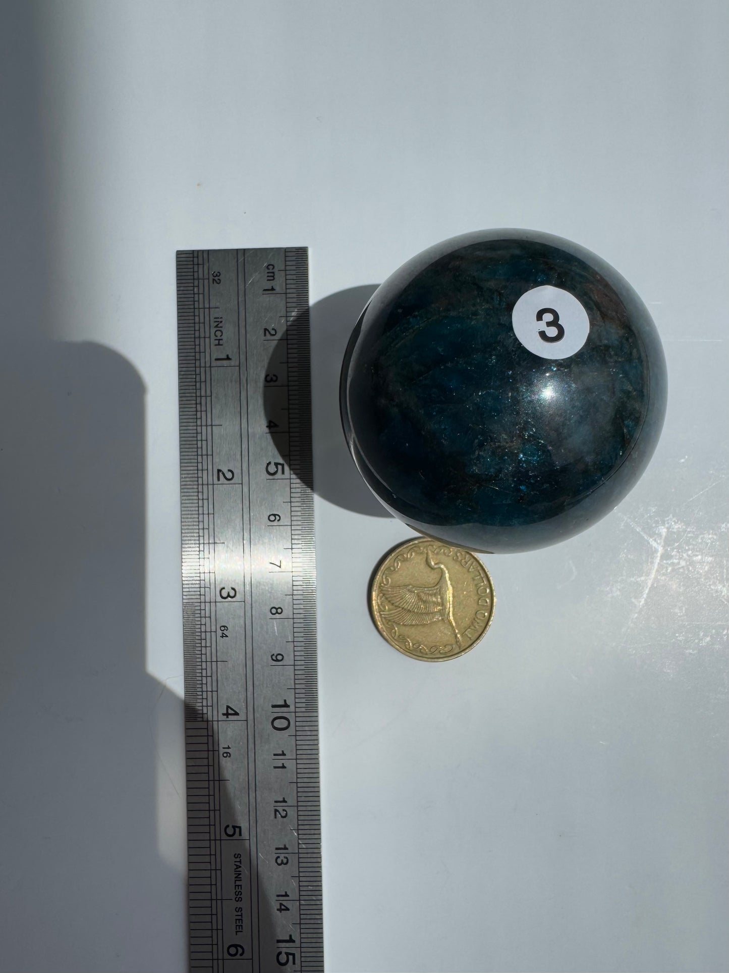 Blue Apatite Sphere #3 215g