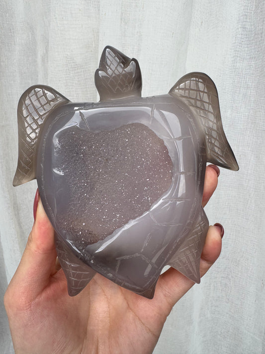 Agate Druzy Turtle (Large) 278g
