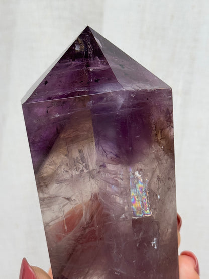 HG Hollandite Amethyst point #1 340g