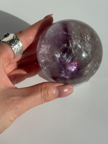 Phantom Amethyst Sphere 62mm (rainbow）