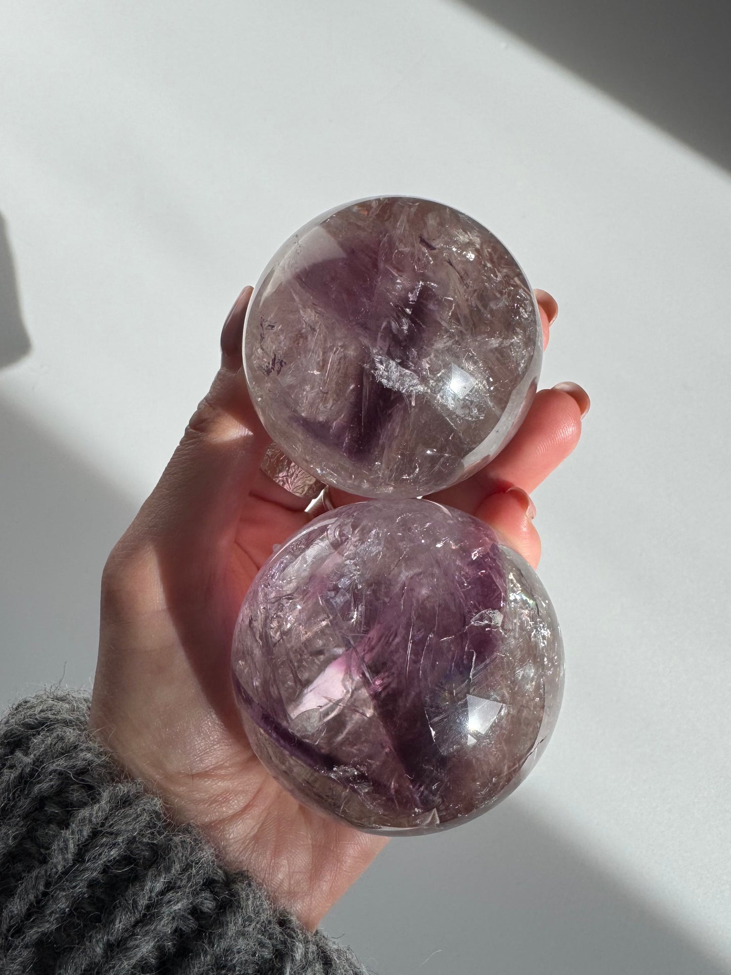 Phantom Amethyst Sphere 62mm (rainbow）