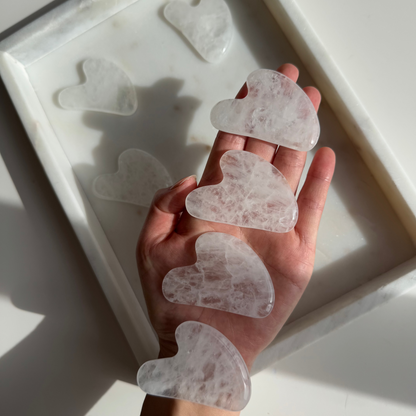 Clear Quartz  Gua Sha massage tool