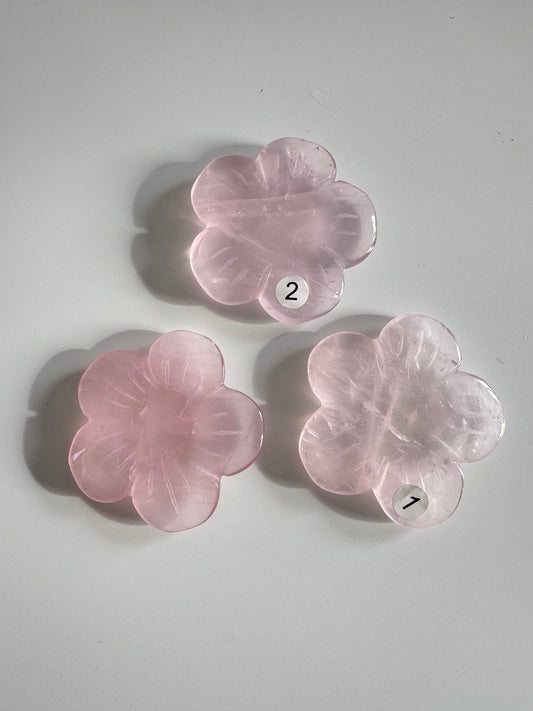 High Grade Rose Quartz Flower (Sphere Holder)