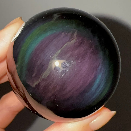 Rainbow Obsidian Sphere #4