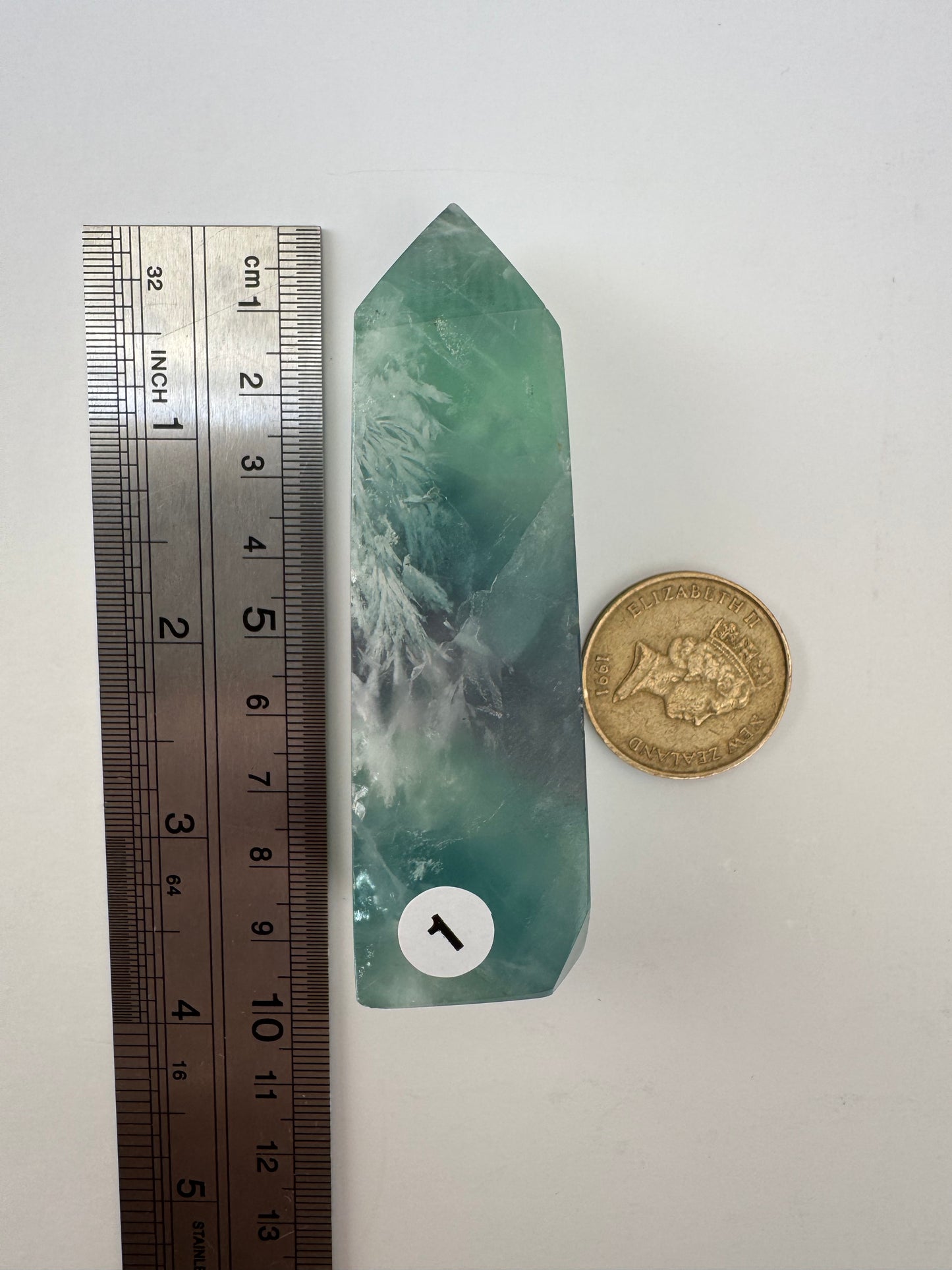 Feather Fluorite Point #1