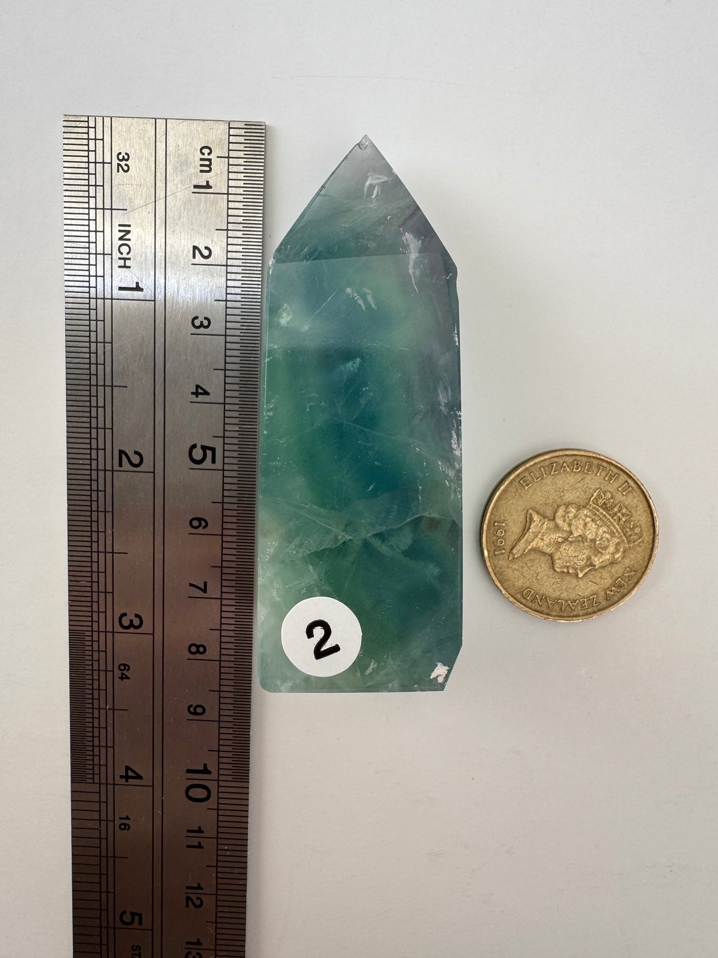 Feather Fluorite Point #2