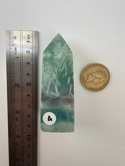 Feather Fluorite Point #4