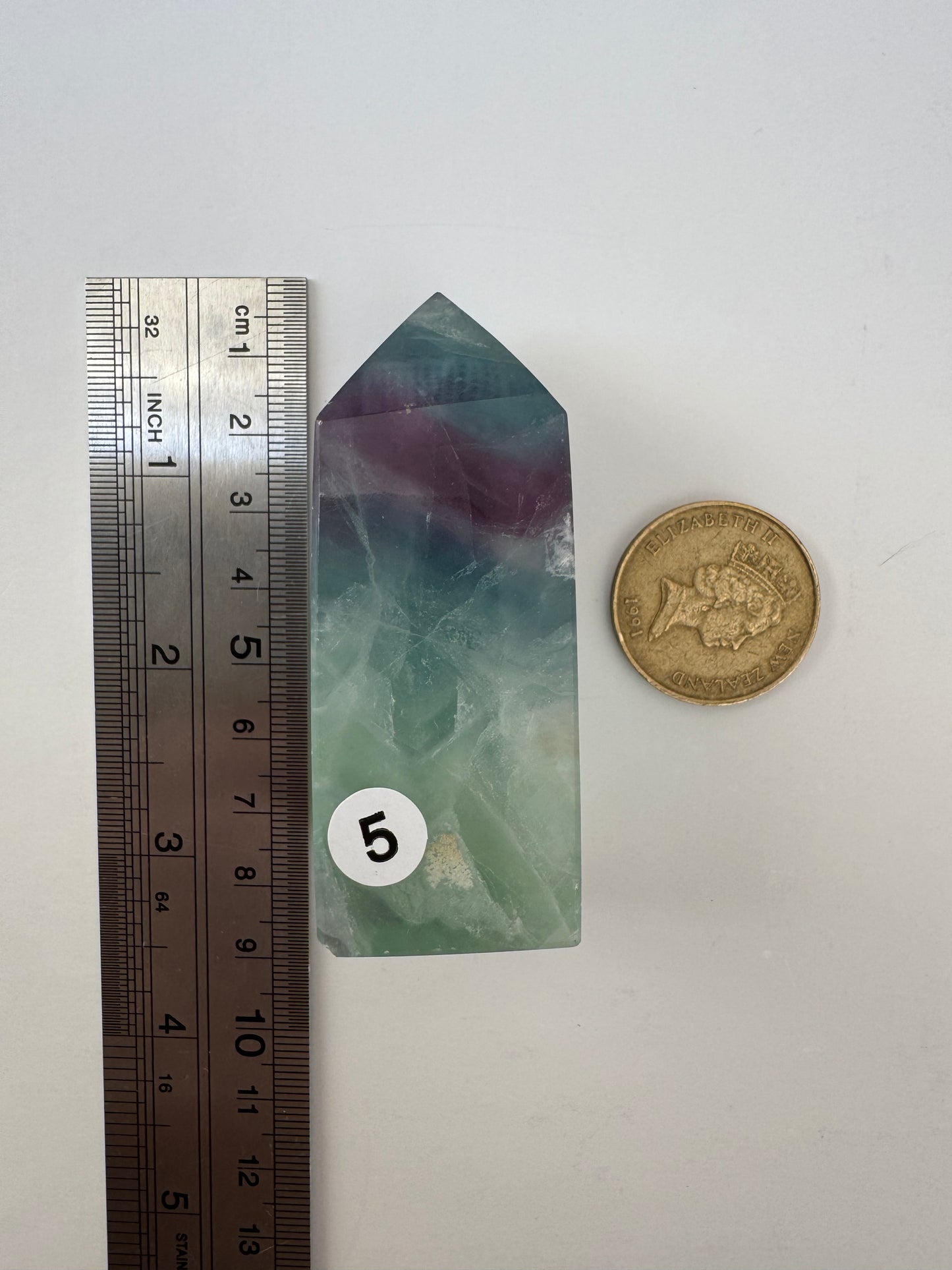 Feather Fluorite Point #5