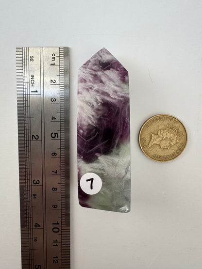 Feather Fluorite Point #7