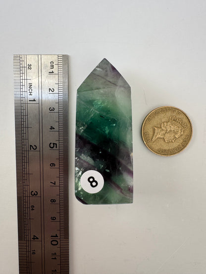 Feather Fluorite Point #8