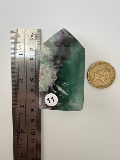 Feather Fluorite Point #11