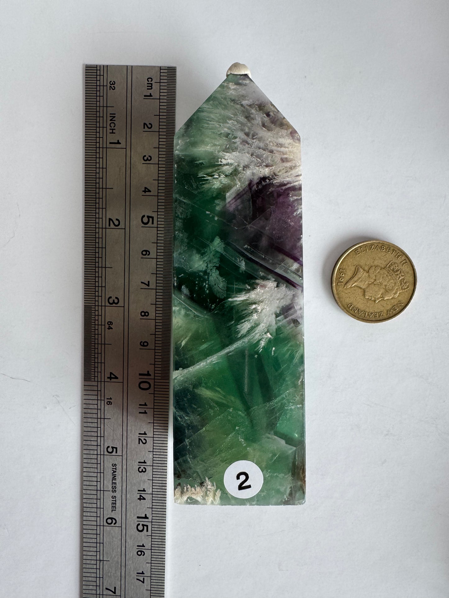 Feather Fluorite Point #2 (medium)