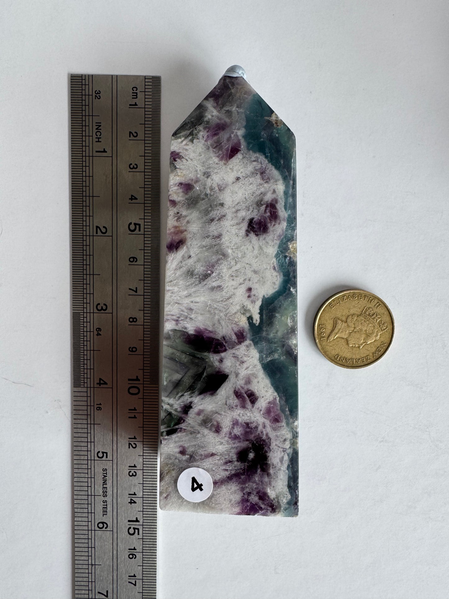 Feather Fluorite Point #4 (Medium )