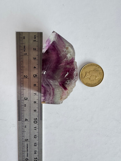 Half Raw Fluorite Point