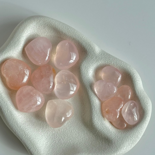 Asterism (star) Rose Quartz Hearts