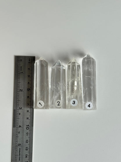 Blue Angel Feather Phantom Clear Quartz Point #1