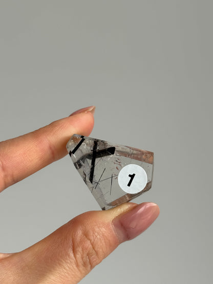 High Grade Black Tourmaline Quartz Freeform