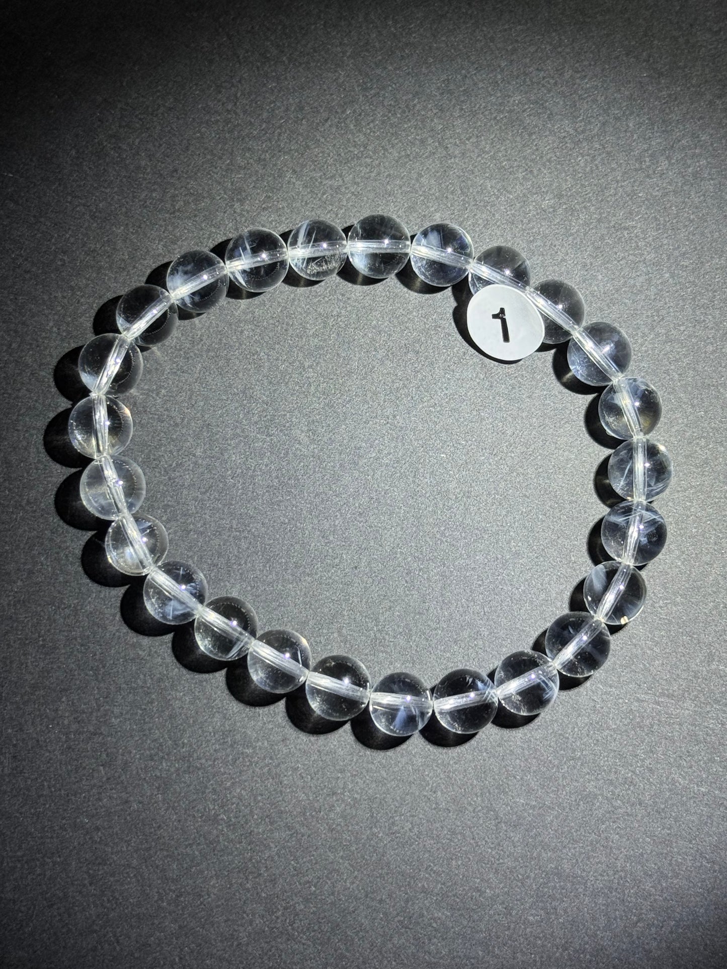 Blue Angel Feather Phantom Quartz Bracelet 8mm #1
