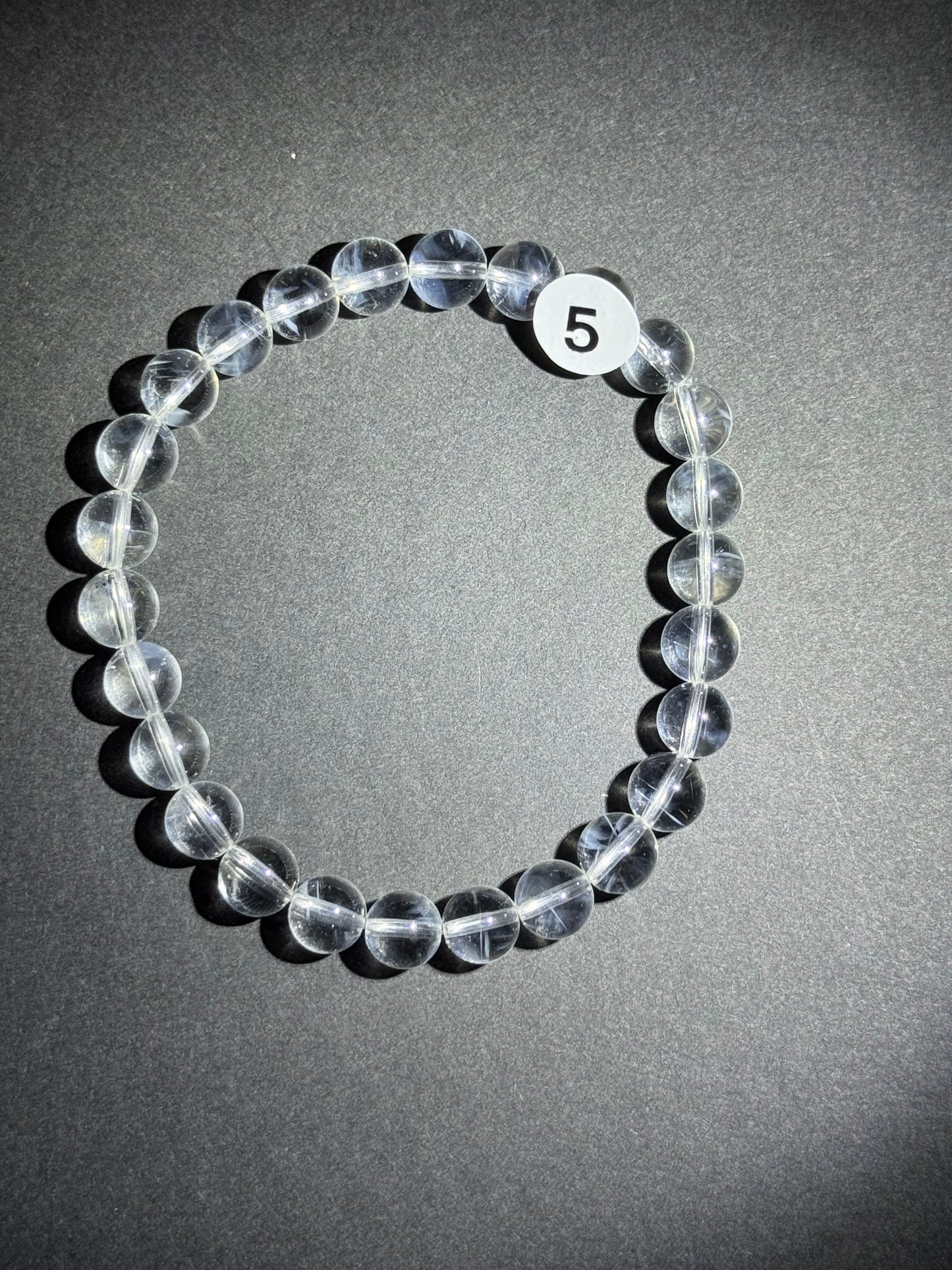 Blue Angel Feather Phantom Quartz Bracelet 7mm #5