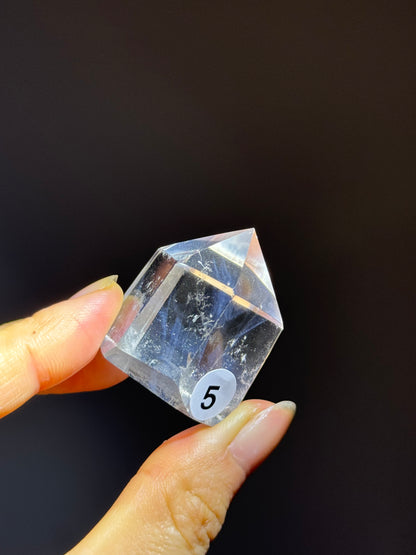 Blue Angel Feather Phantom Clear Quartz Point #5