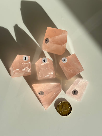 Rose Quartz Freeform (Grapefruit pink)