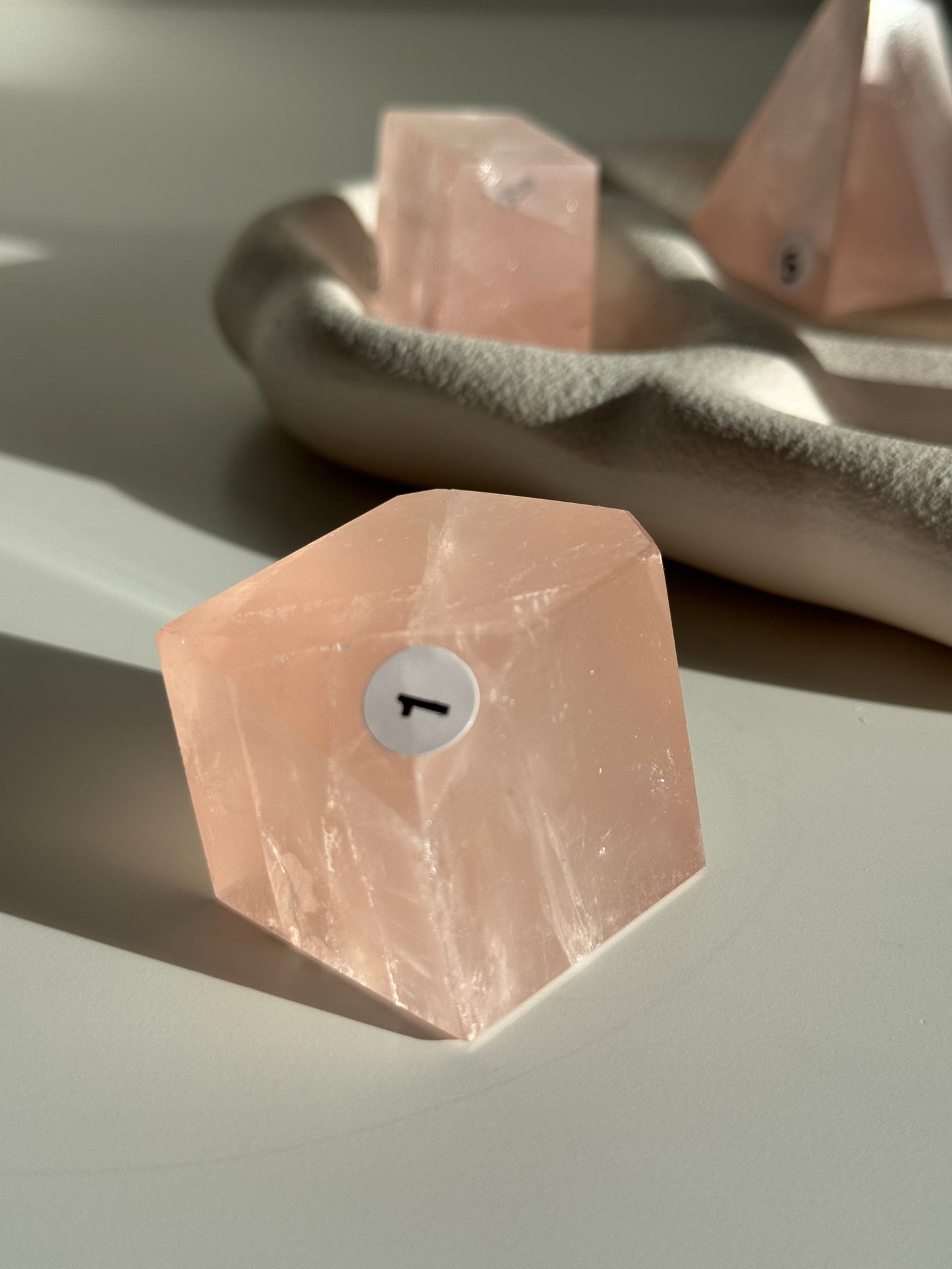 Rose Quartz Freeform (Grapefruit pink)