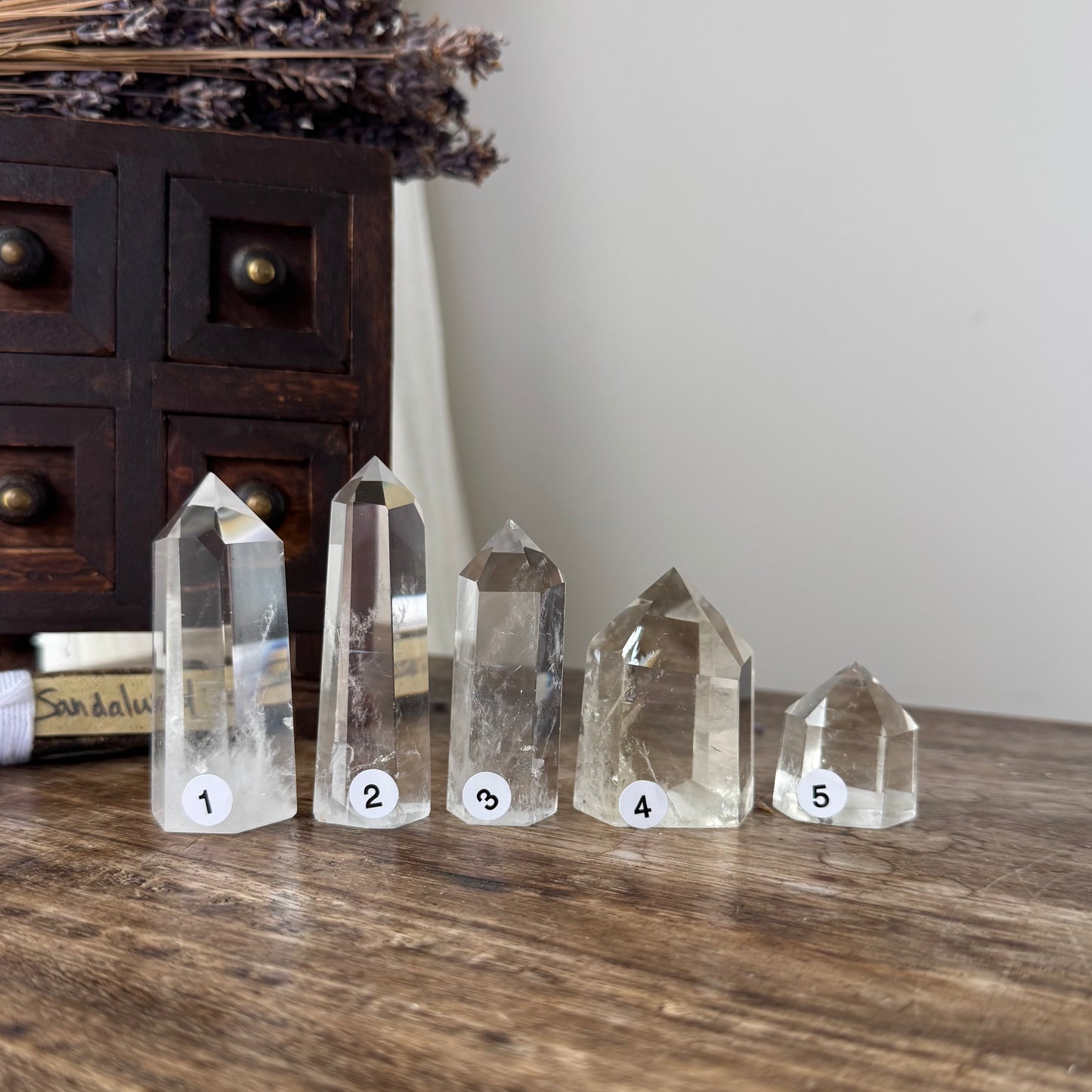 Blue Angel Feather Phantom Clear Quartz Point #3
