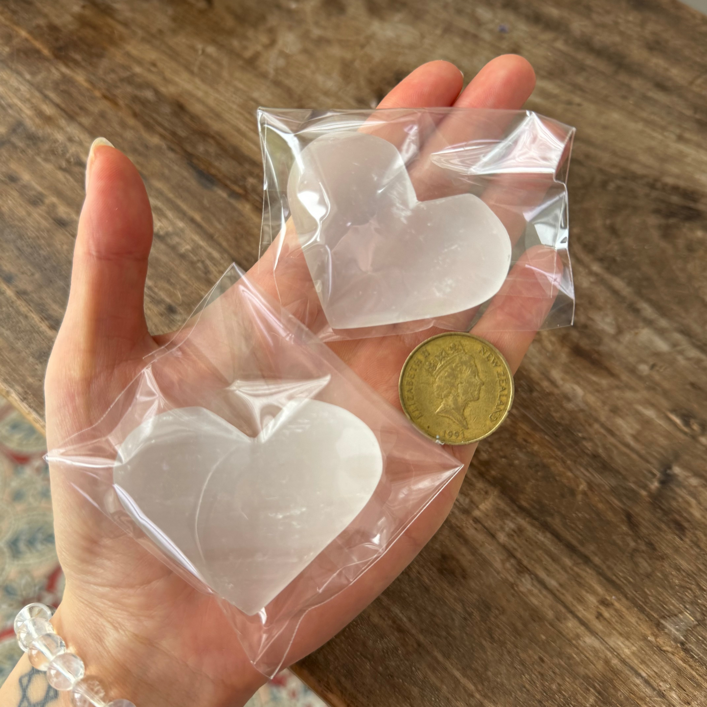 Selenite Satin Spar Heart