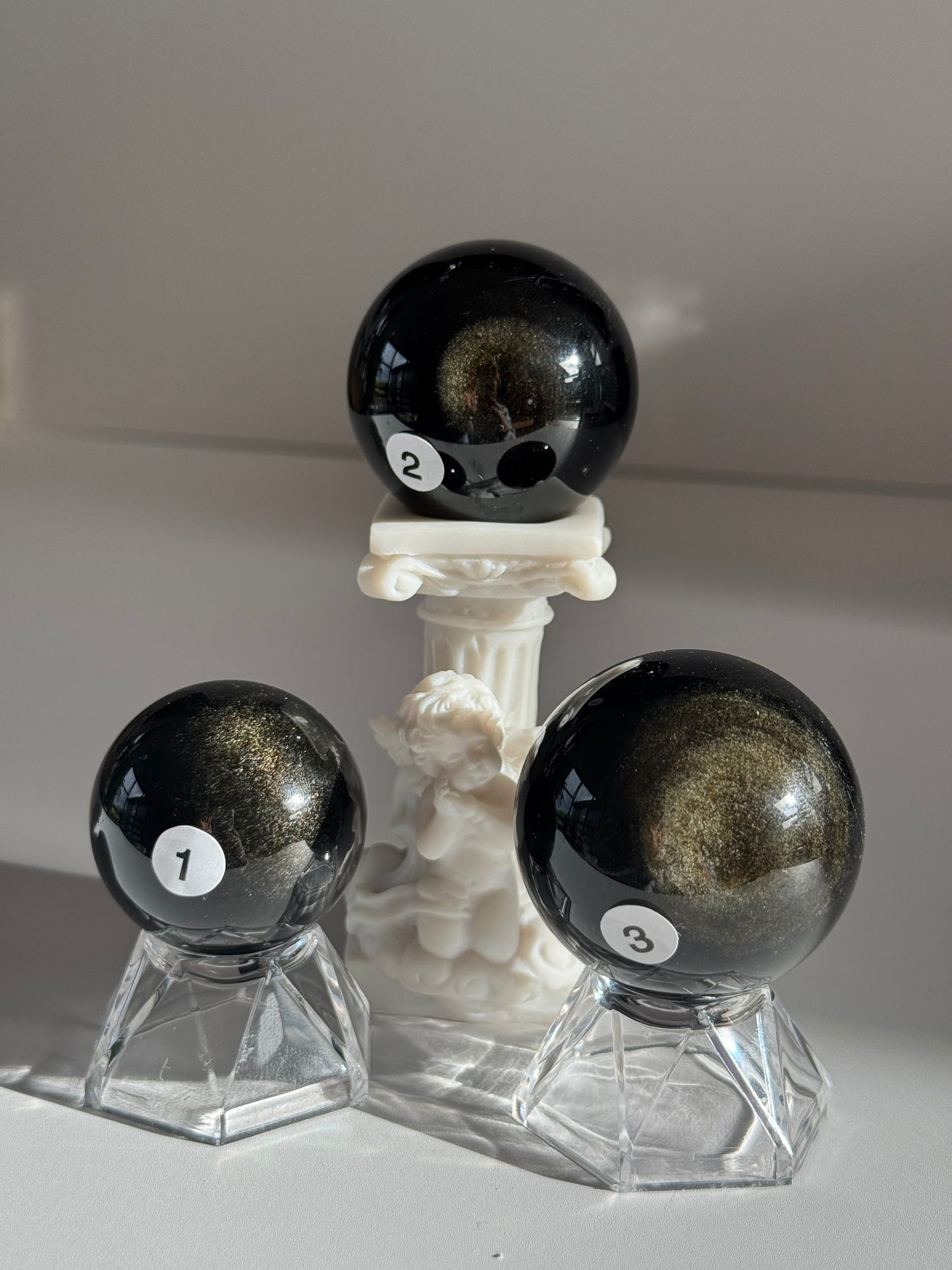 Golden Sheen Obsidian Sphere