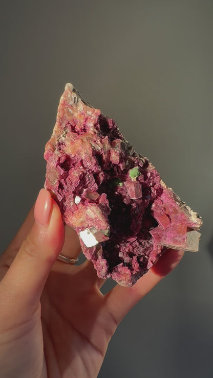 Cobaltoan Calcite with Malachite 304g