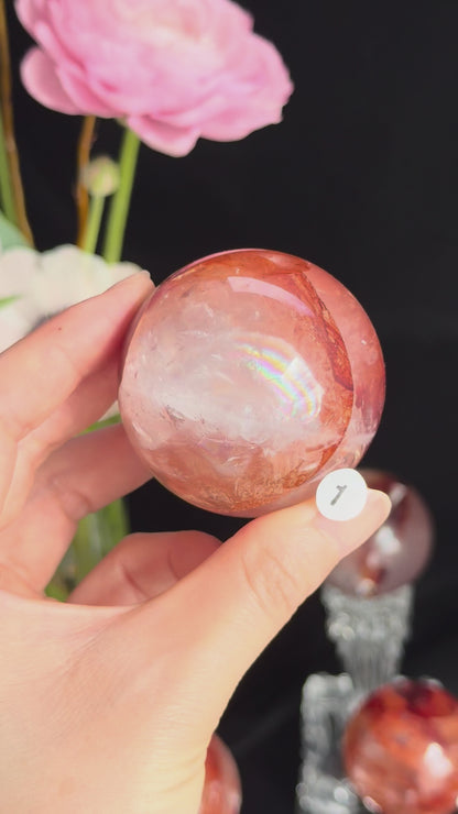 Fire Quartz Sphere 5.2cm #1
