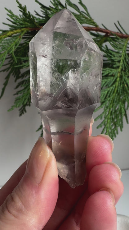 Garden Quartz Lodolite Wand (rainbows) #2