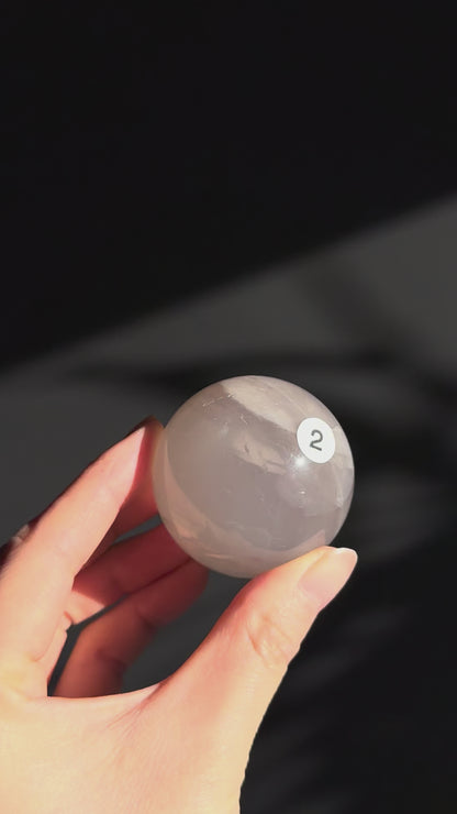Blue Rose Quartz Sphere 4.7cm #2