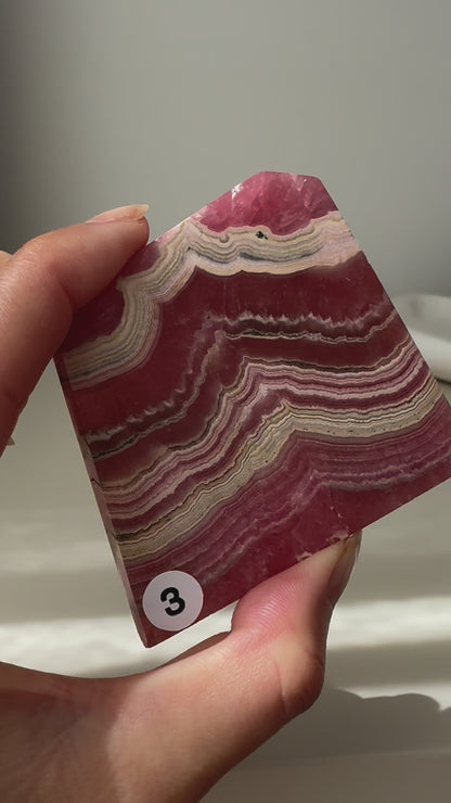 Rhodocrosite Slab #3 (video)